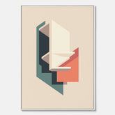 Abstract architecture No.2 poster – Abstrakt illustration canvastavla