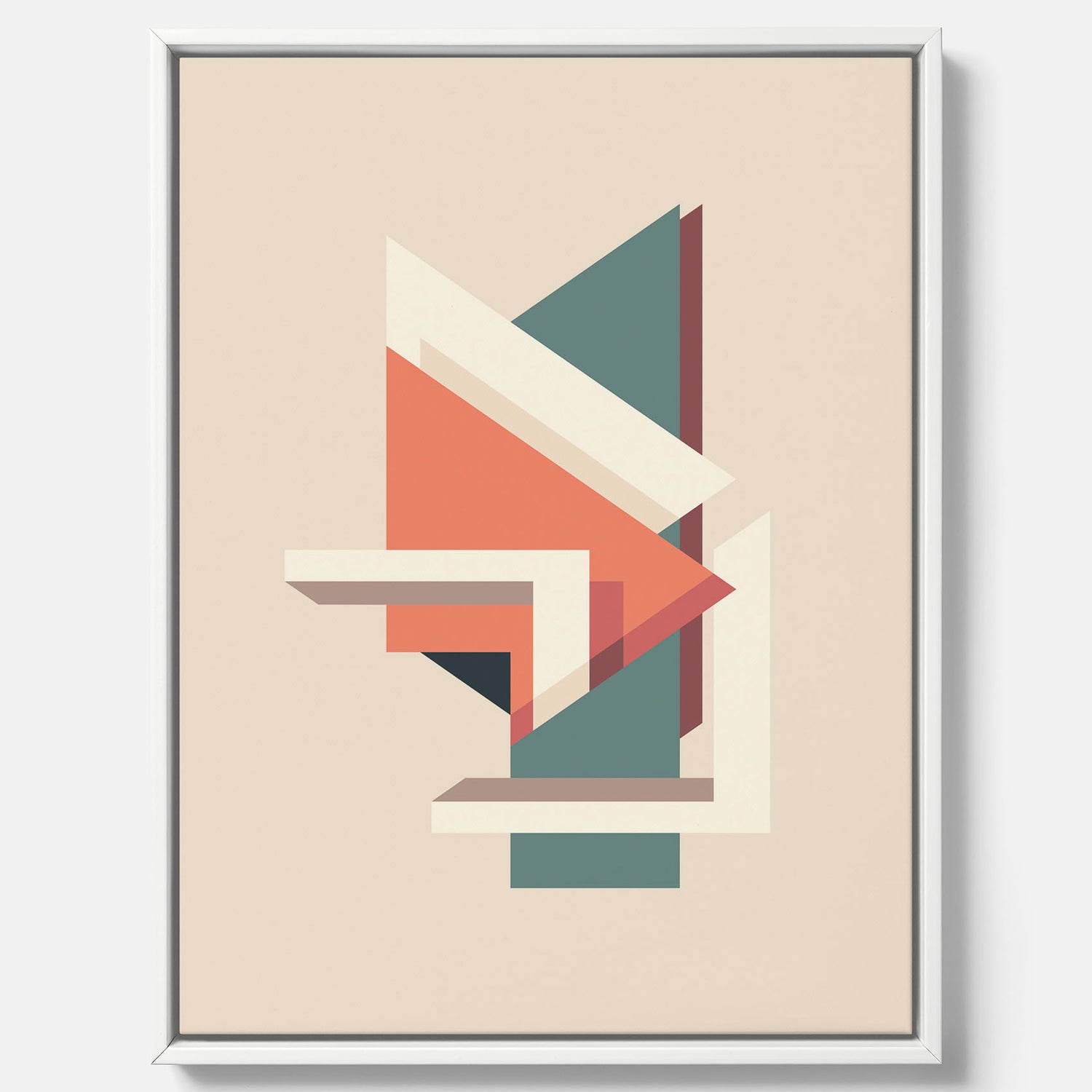 Abstract architecture No.3 canvas – Abstrakt illustration