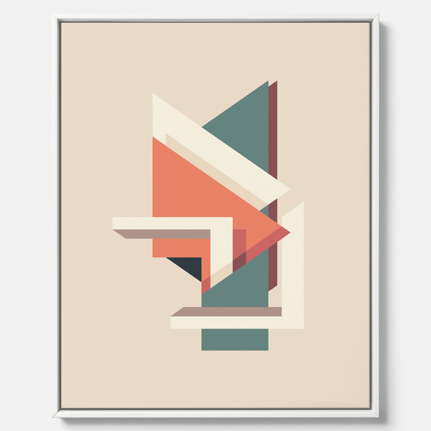 Abstract architecture No.3 canvas – Abstrakt illustration