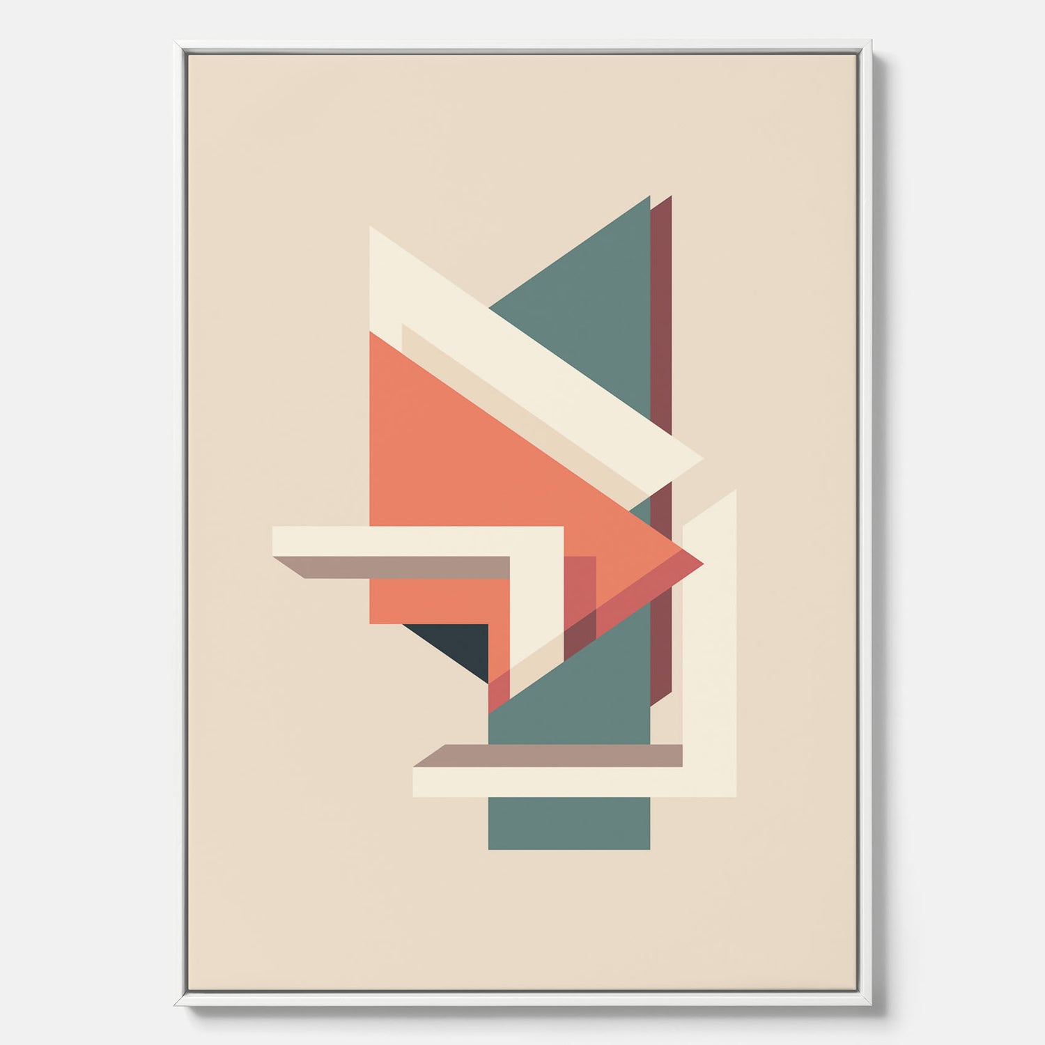 Abstract architecture No.3 canvas – Abstrakt illustration