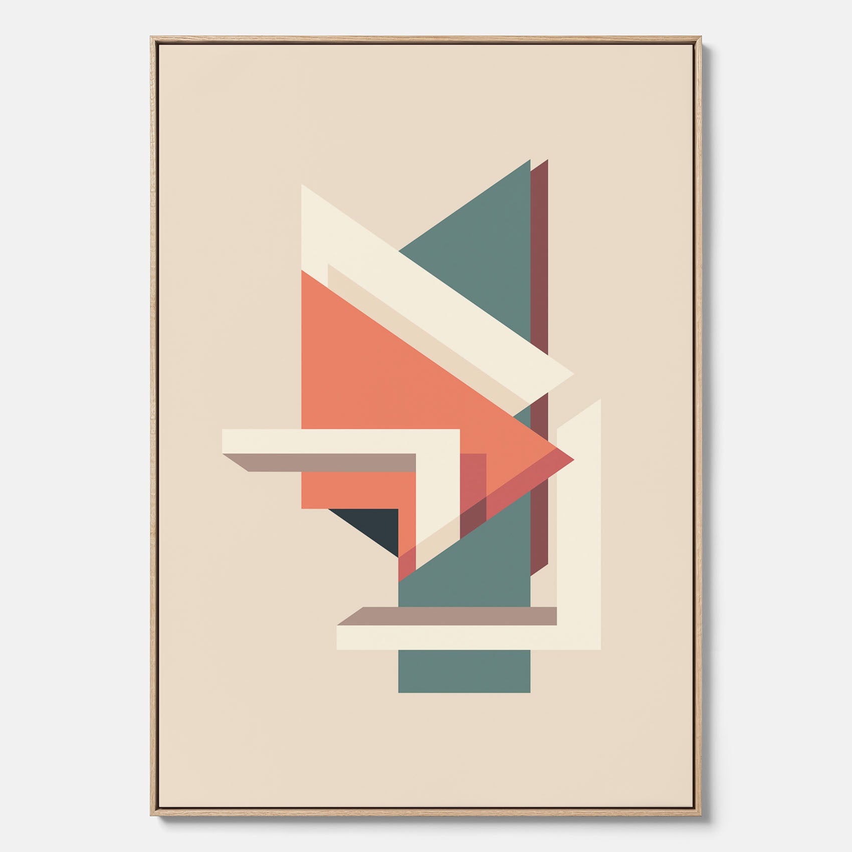 Abstract architecture No.3 canvas – Abstrakt illustration