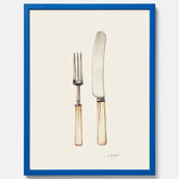 Kökstavla med Kniv & Gaffel poster  – Köksposter, tavla till kök med bestick, kökstavla, poster till kök
