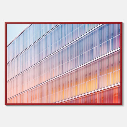 Rainbow Balcony poster – Modern arkitekturtavla