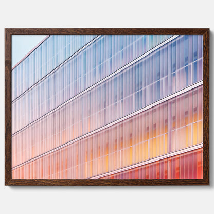 Rainbow Balcony poster – Modern arkitekturtavla