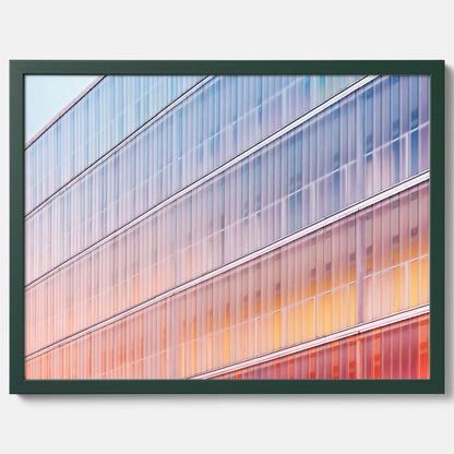 Rainbow Balcony poster – Modern arkitekturtavla