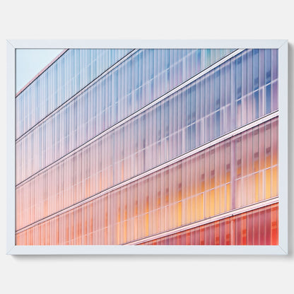 Rainbow Balcony poster – Modern arkitekturtavla