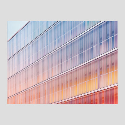 Rainbow Balcony poster – Modern arkitekturtavla