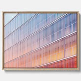 Rainbow Balcony poster – Modern arkitekturtavla i canvas med ram