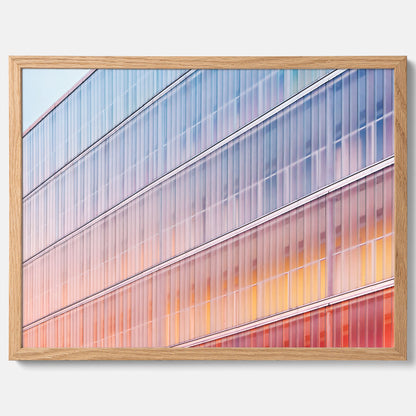 Rainbow Balcony poster – Modern arkitekturtavla