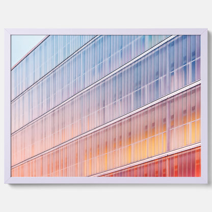 Rainbow Balcony poster – Modern arkitekturtavla