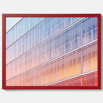 Rainbow Balcony poster – Modern arkitekturtavla