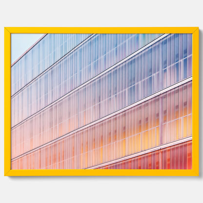 Rainbow Balcony poster – Modern arkitekturtavla