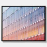 Rainbow Balcony poster – Modern arkitekturtavla i canvas med ram