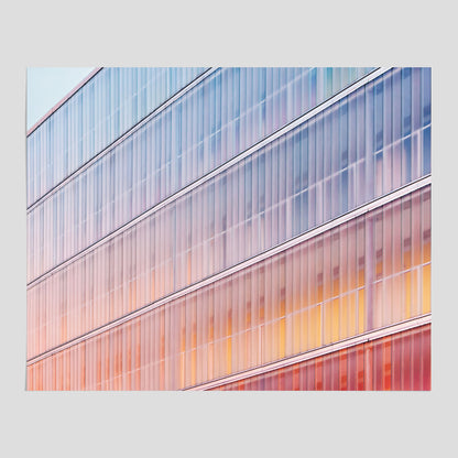 Rainbow Balcony poster – Modern arkitekturtavla