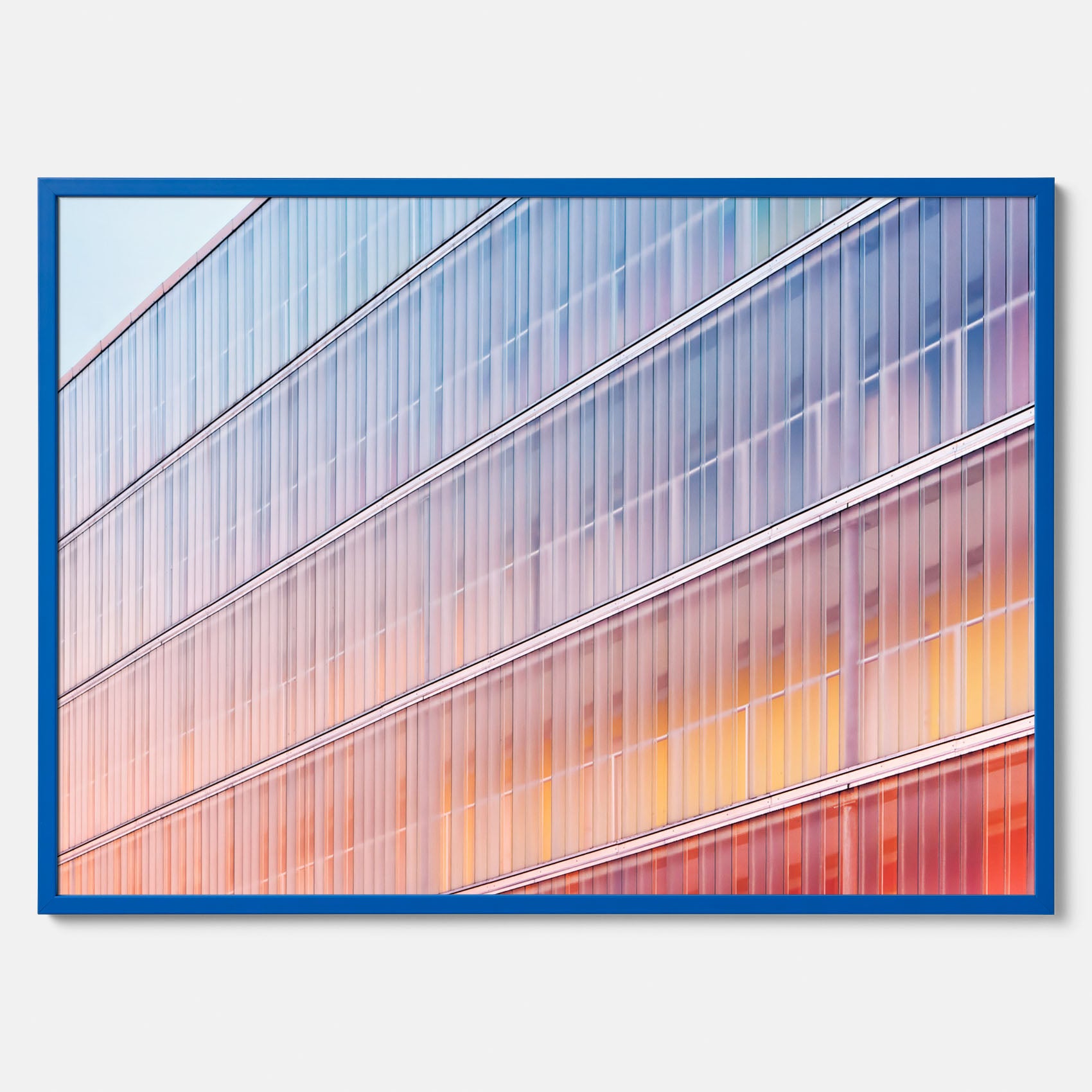 Rainbow Balcony poster – Modern arkitekturtavla