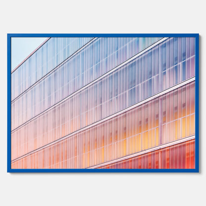 Rainbow Balcony poster – Modern arkitekturtavla