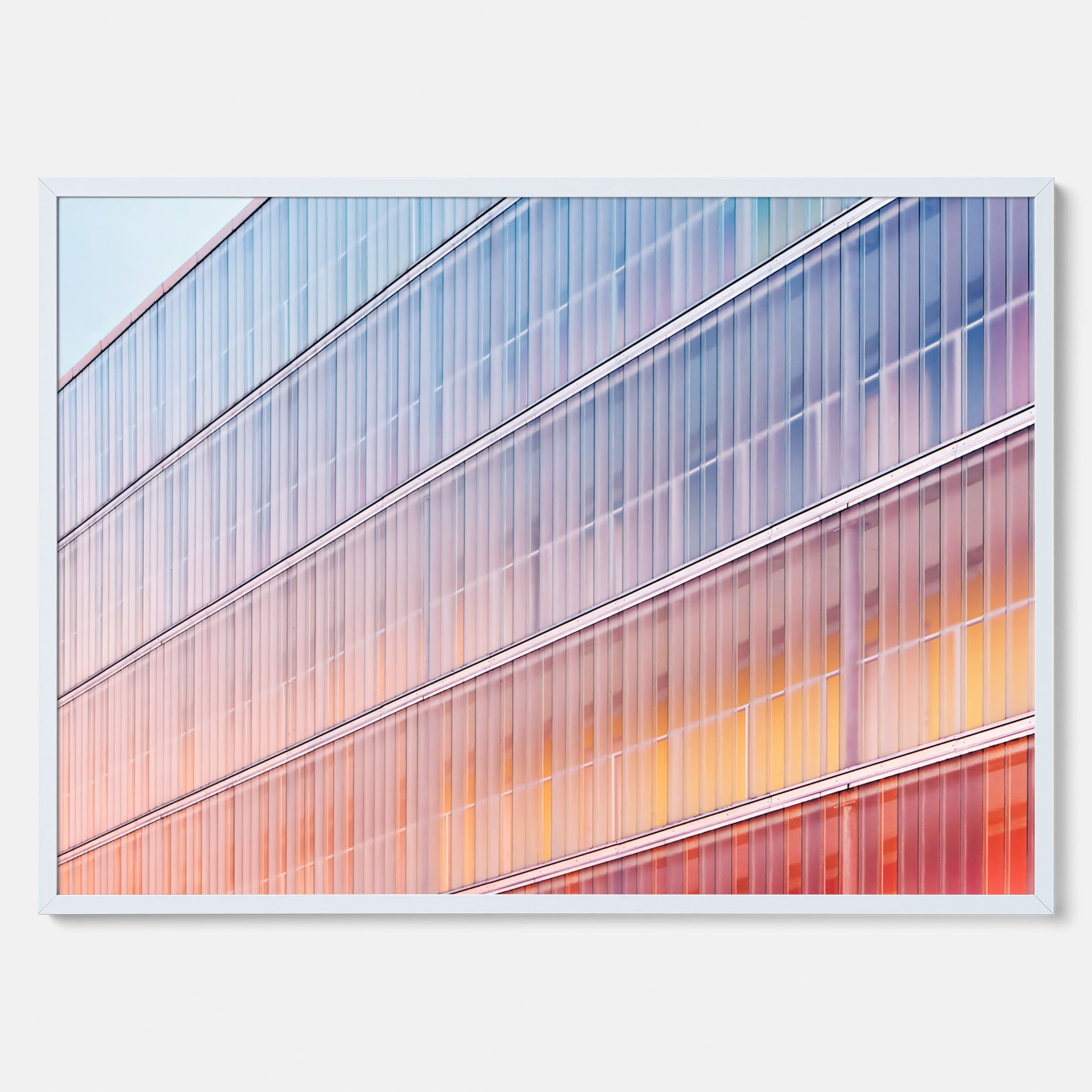 Rainbow Balcony poster – Modern arkitekturtavla
