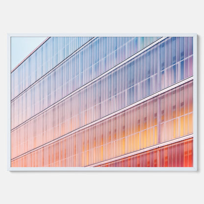 Rainbow Balcony poster – Modern arkitekturtavla
