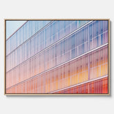Rainbow Balcony poster – Modern arkitekturtavla i canvas med ram