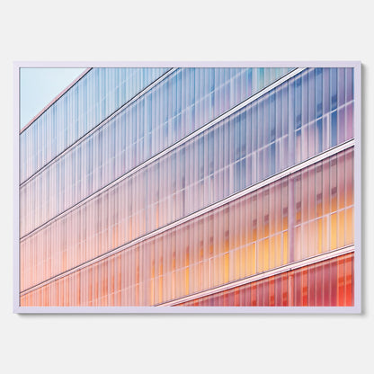 Rainbow Balcony poster – Modern arkitekturtavla