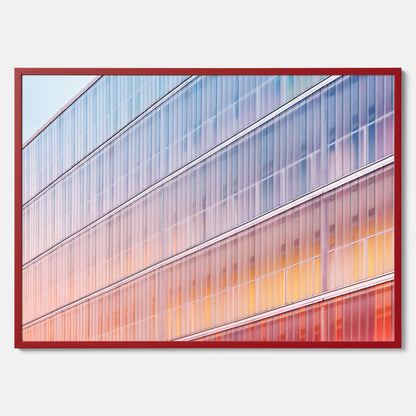 Rainbow Balcony poster – Modern arkitekturtavla