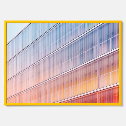 Rainbow Balcony poster – Modern arkitekturtavla