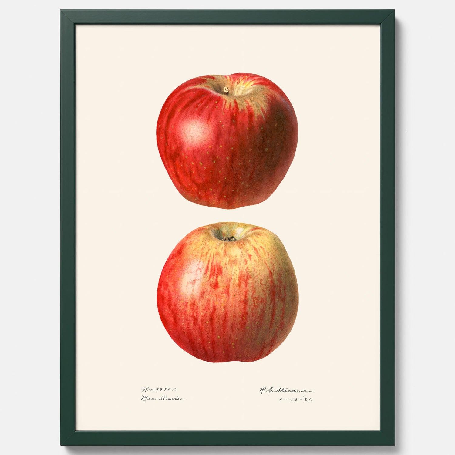 Kökstavla med Äpple poster No.2  – Köksposter, tavla till kök med applen, poster till kök