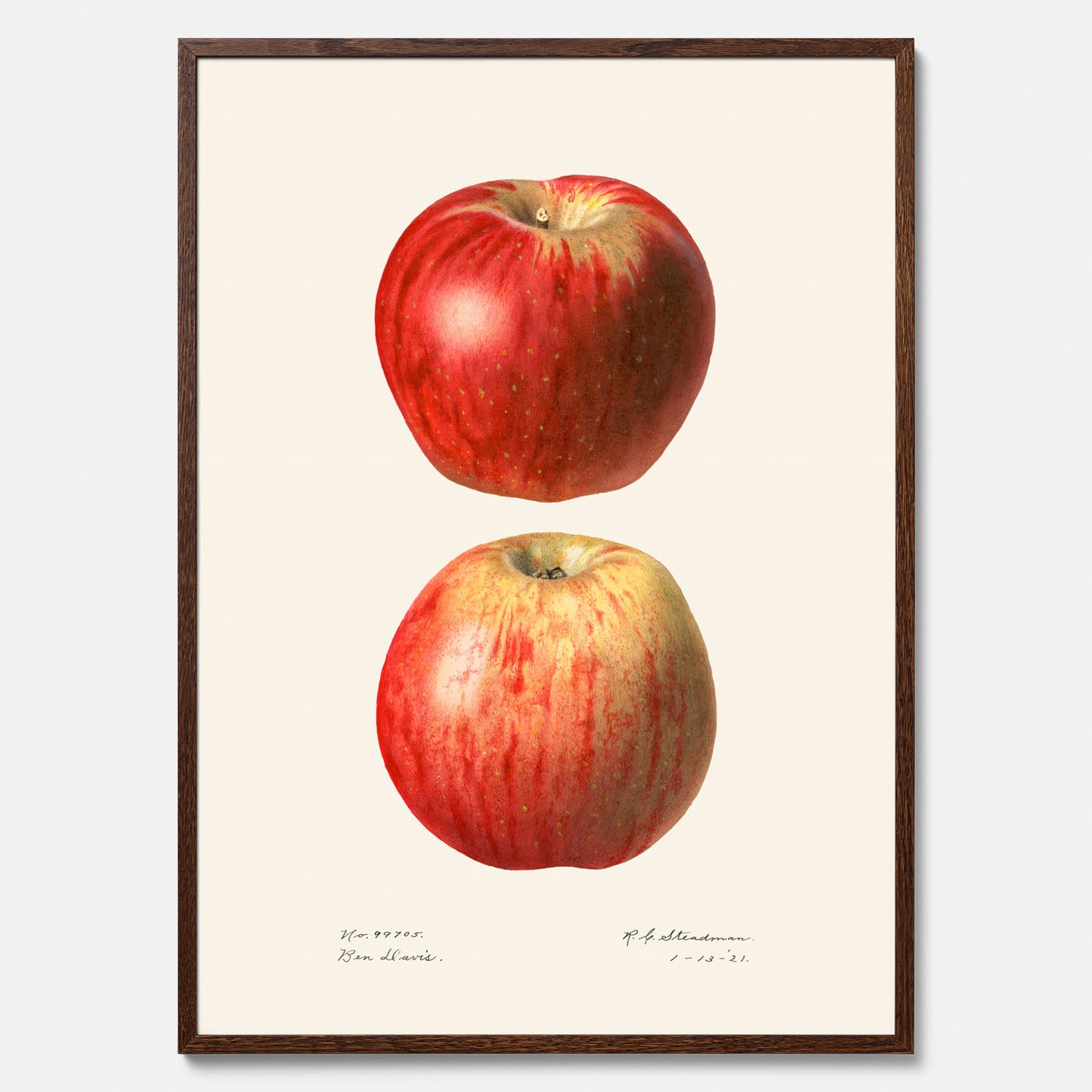 Kökstavla med Äpple poster No.2  – Köksposter, tavla till kök med applen, poster till kök