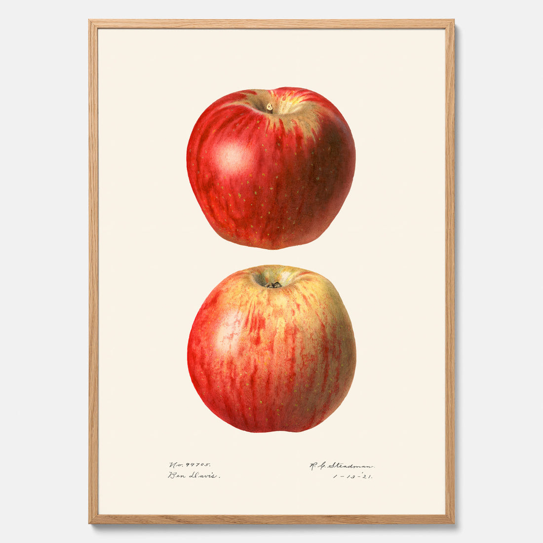 Kökstavla med Äpple poster No.2  – Köksposter, tavla till kök med applen, poster till kök