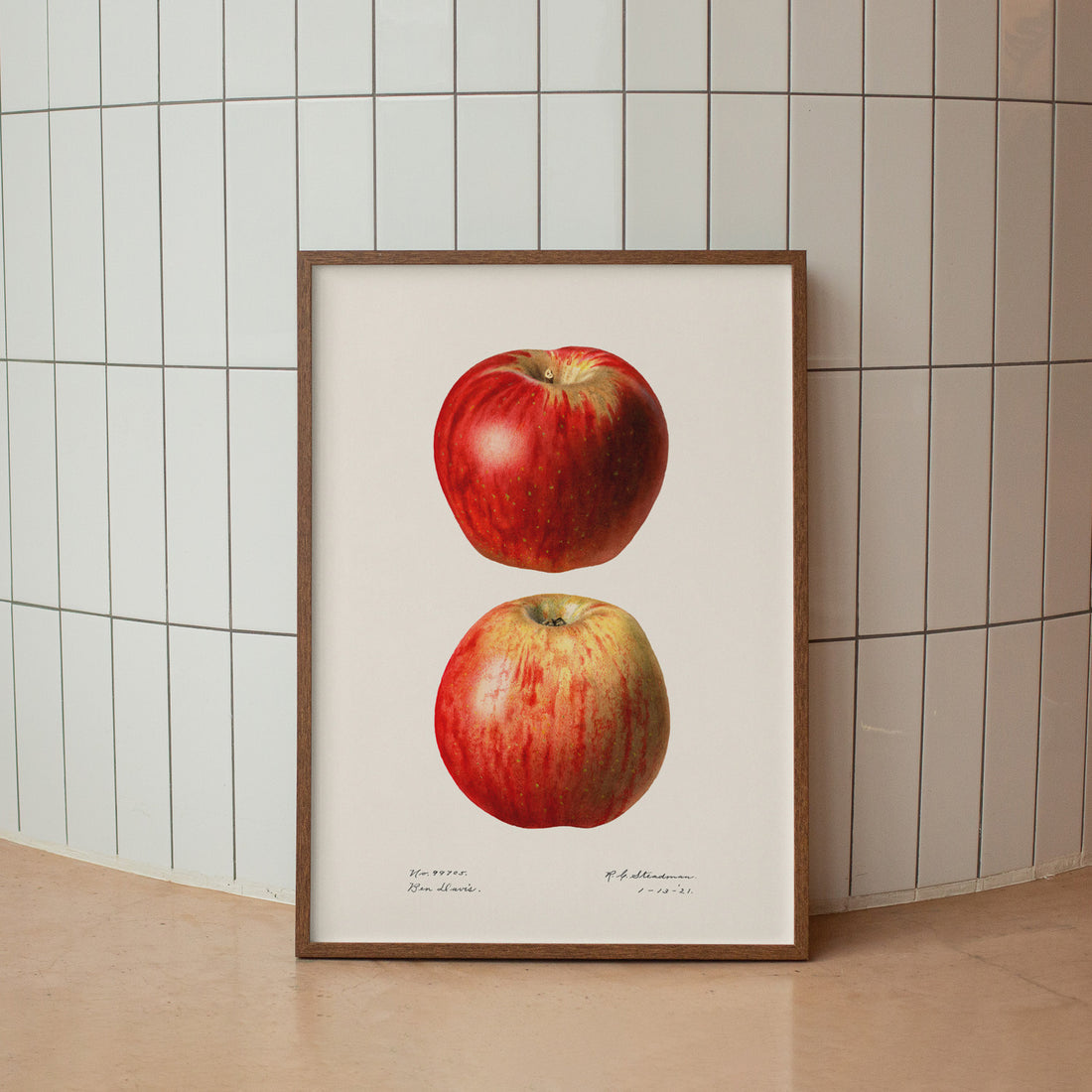 Kökstavla med Äpple poster No.2  – Köksposter, tavla till kök med applen, poster till kök