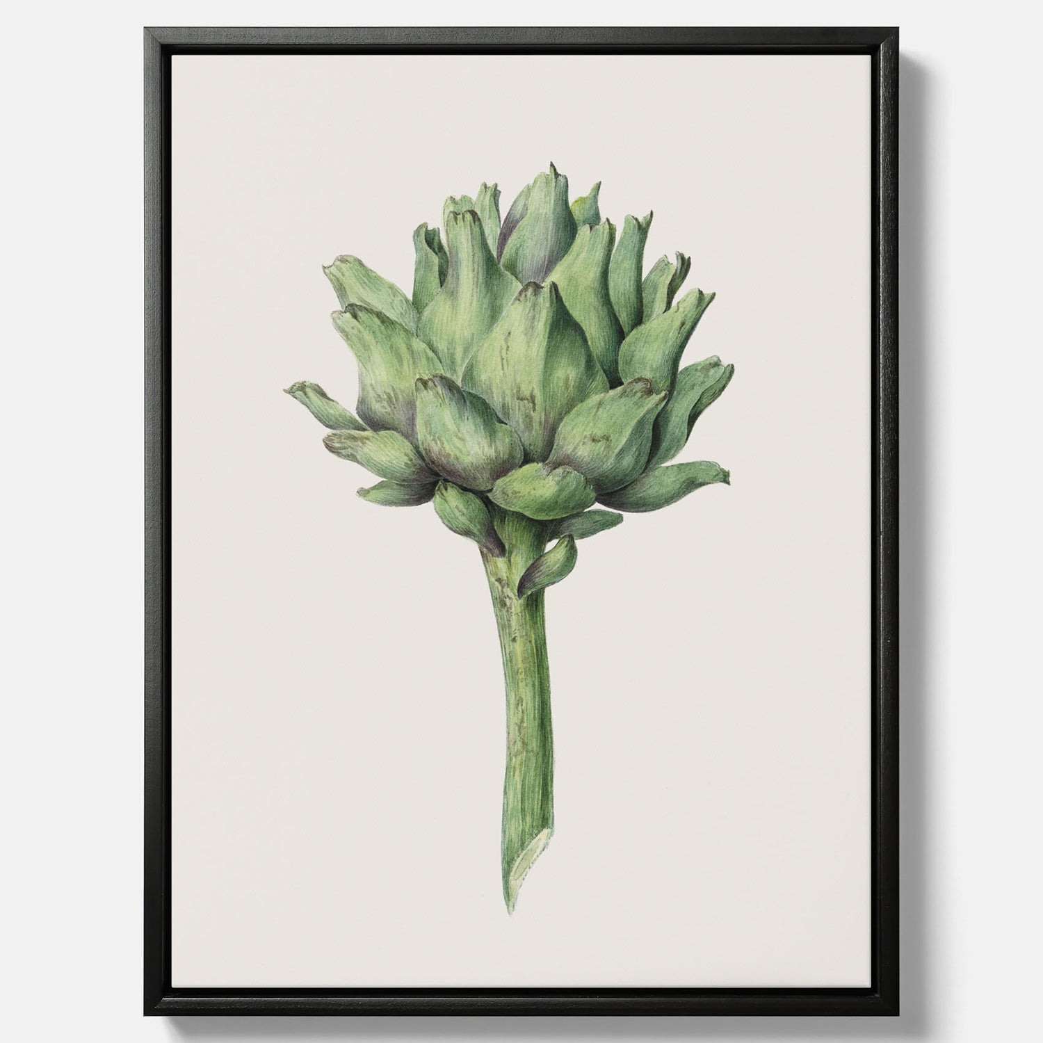 Kökstavla i canvas med en Kronärtskocka Poster – Plansch till kök med vintageillustration, vintageposter, köksposter, tavla till kök, poster till kök