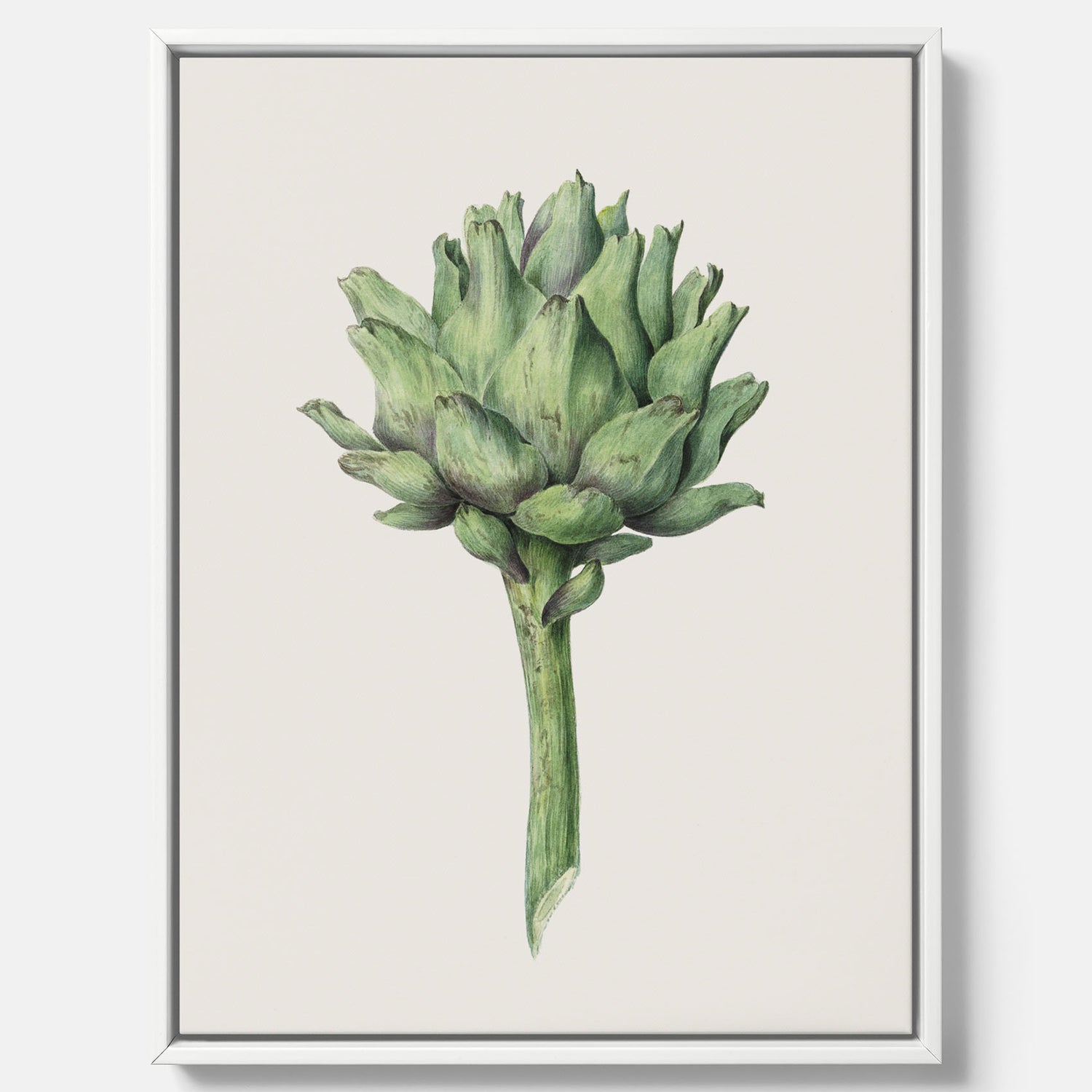 Kökstavla i canvas med en Kronärtskocka Poster – Plansch till kök med vintageillustration, vintageposter, köksposter, tavla till kök, poster till kök
