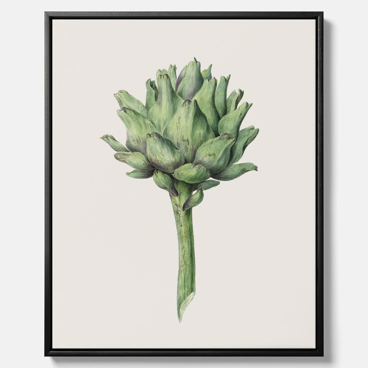 Kökstavla i canvas med en Kronärtskocka Poster – Plansch till kök med vintageillustration, vintageposter, köksposter, tavla till kök, poster till kök