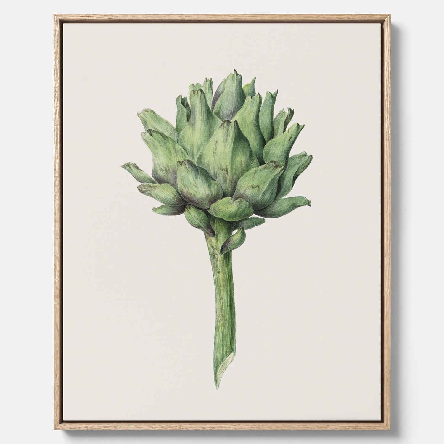 Kökstavla i canvas med en Kronärtskocka Poster – Plansch till kök med vintageillustration, vintageposter, köksposter, tavla till kök, poster till kök