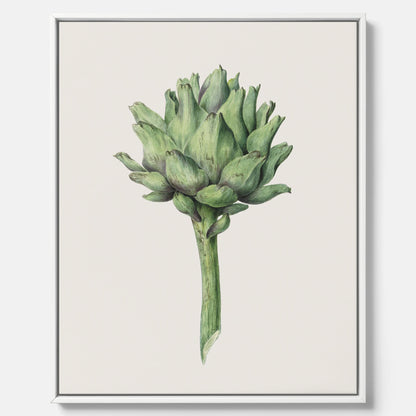 Kökstavla i canvas med en Kronärtskocka Poster – Plansch till kök med vintageillustration, vintageposter, köksposter, tavla till kök, poster till kök