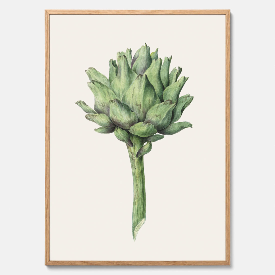 Kökstavla med en Kronärtskocka Poster – Plansch till kök med vintageillustration, vintageposter, köksposter, tavla till kök, poster till kök