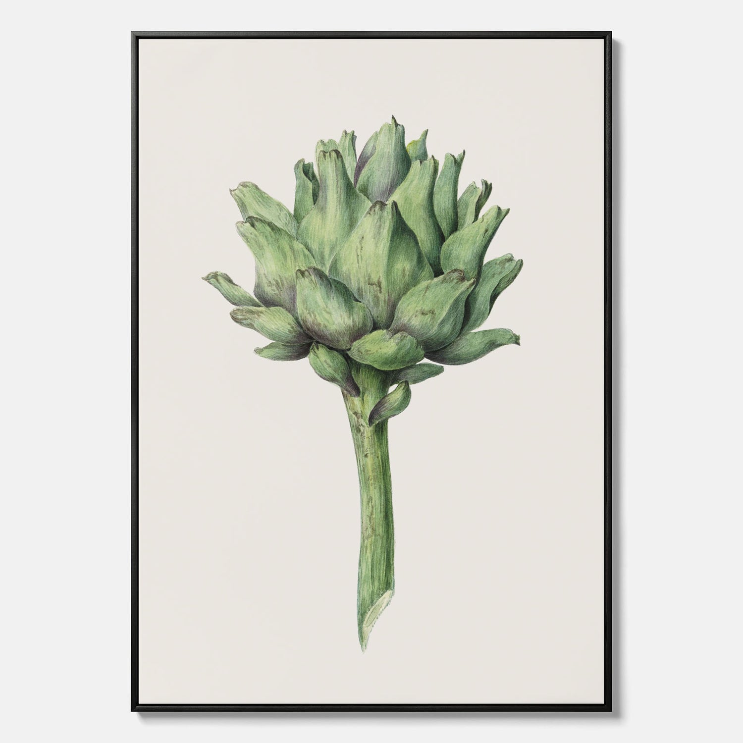 Kökstavla i canvas med en Kronärtskocka Poster – Plansch till kök med vintageillustration, vintageposter, köksposter, tavla till kök, poster till kök