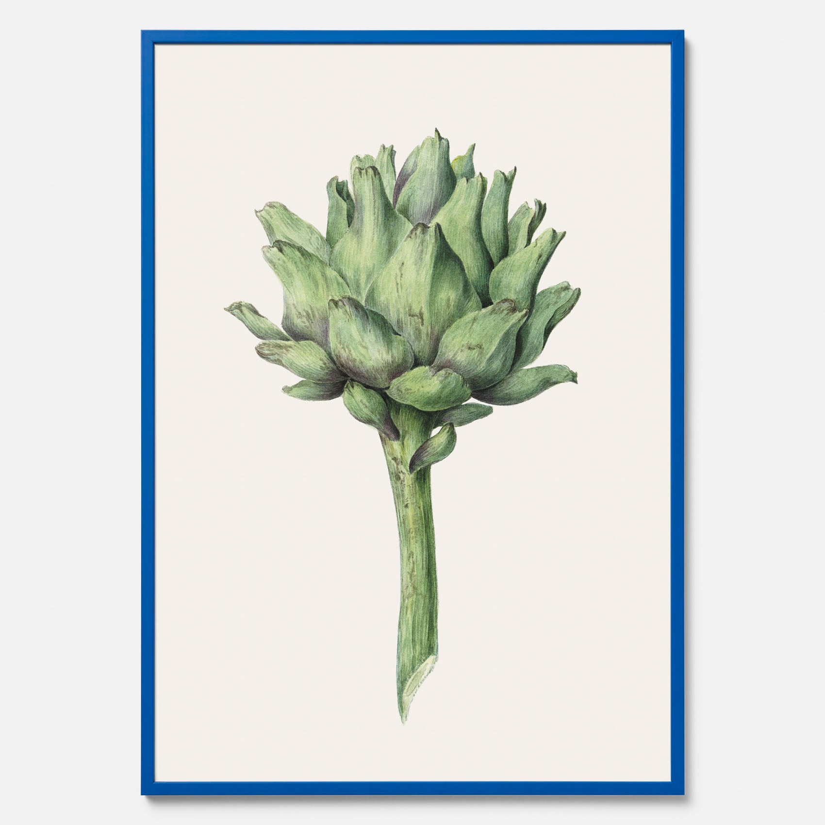 Kökstavla med en Kronärtskocka Poster – Plansch till kök med vintageillustration, vintageposter, köksposter, tavla till kök, poster till kök