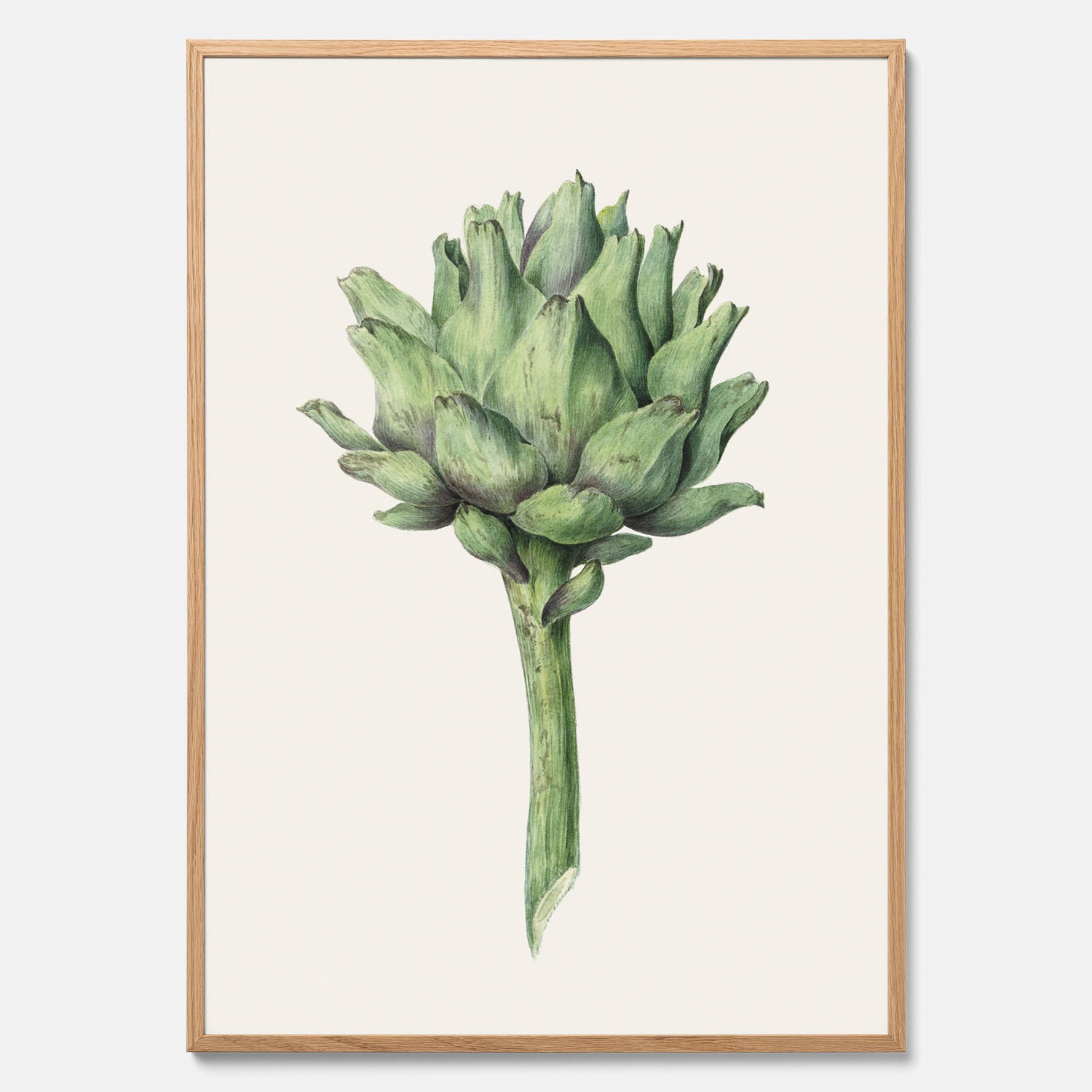 Kökstavla med en Kronärtskocka Poster – Plansch till kök med vintageillustration, vintageposter, köksposter, tavla till kök, poster till kök