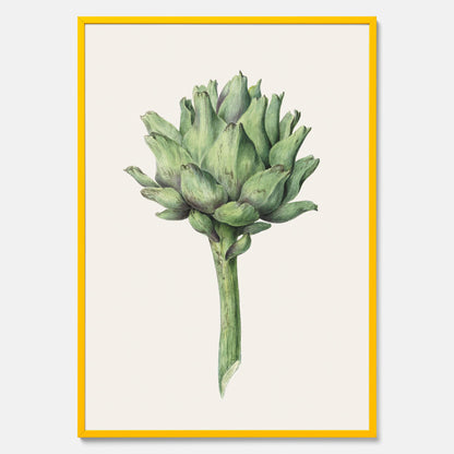 Kökstavla med en Kronärtskocka Poster – Plansch till kök med vintageillustration, vintageposter, köksposter, tavla till kök, poster till kök