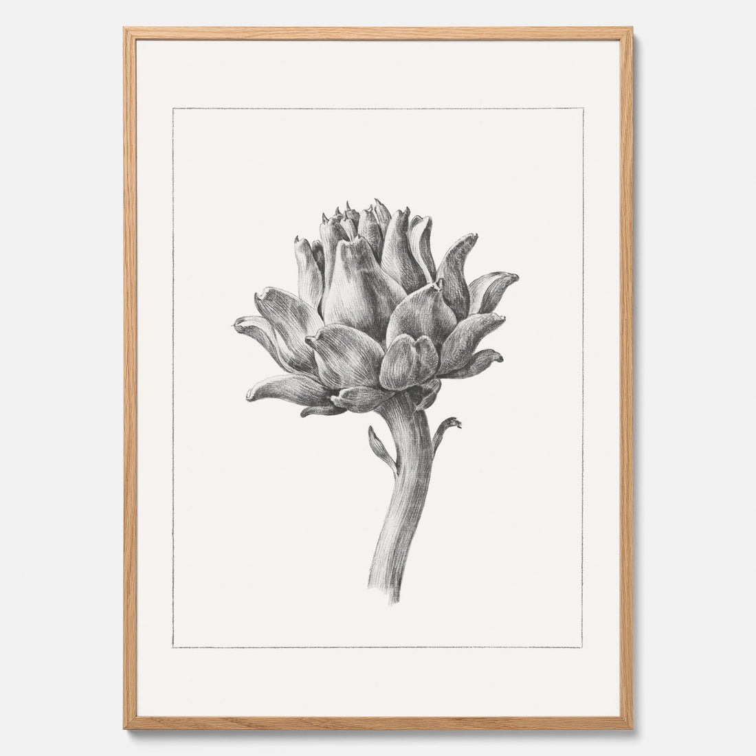 Kökstavla med en Kronärtskocka Poster – Köksposter med en grönsak, köksposter, tavla till kök, poster till kök