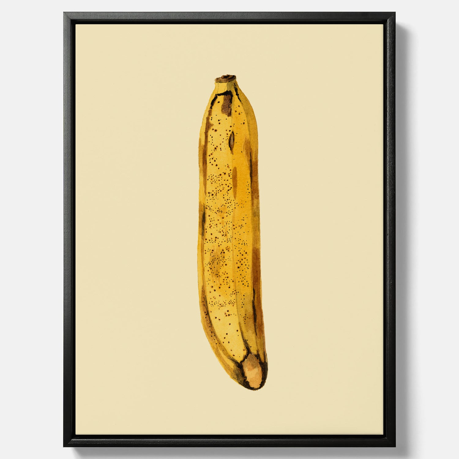 Kökstavla i canvas med en Banan Affisch – Poster med fruktmotiv, Plansch till köket, köksposter, tavla till kök