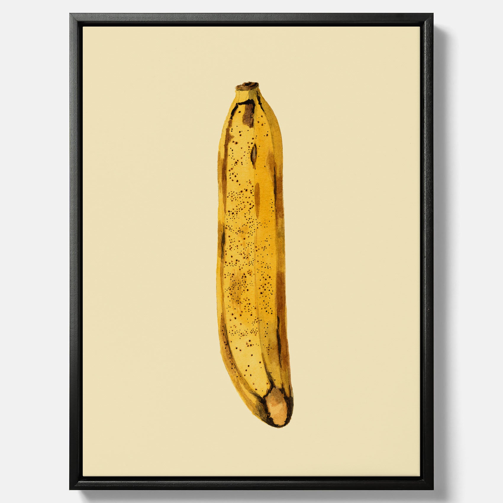 Kökstavla i canvas med en Banan Affisch – Poster med fruktmotiv, Plansch till köket, köksposter, tavla till kök