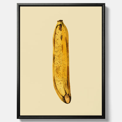 Kökstavla i canvas med en Banan Affisch – Poster med fruktmotiv, Plansch till köket, köksposter, tavla till kök