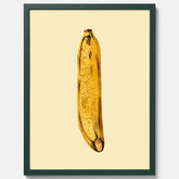 Kökstavla med en Banan Affisch – Poster med fruktmotiv, Plansch till köket, köksposter, tavla till kök