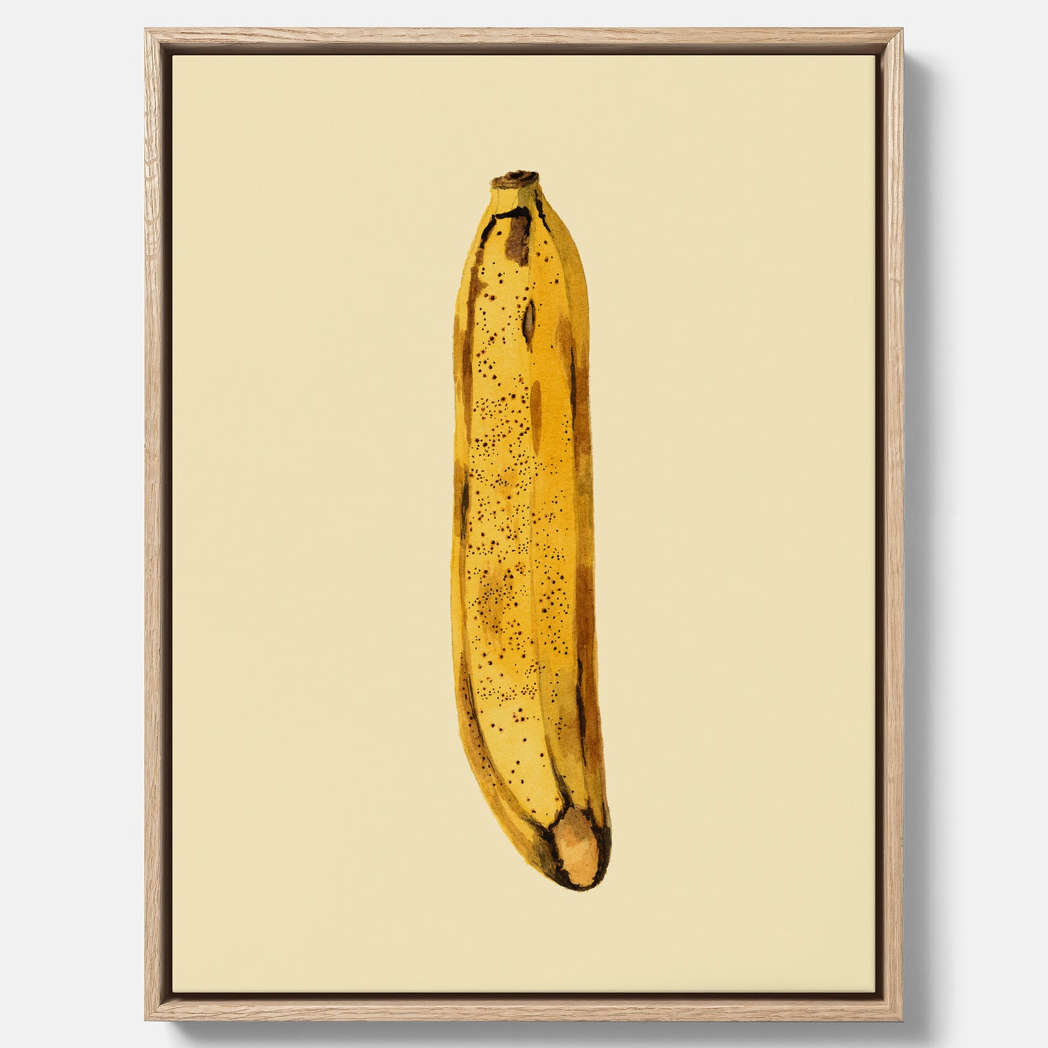 Kökstavla i canvas med en Banan Affisch – Poster med fruktmotiv, Plansch till köket, köksposter, tavla till kök