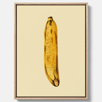 Kökstavla i canvas med en Banan Affisch – Poster med fruktmotiv, Plansch till köket, köksposter, tavla till kök