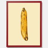 Kökstavla med en Banan Affisch – Poster med fruktmotiv, Plansch till köket, köksposter, tavla till kök