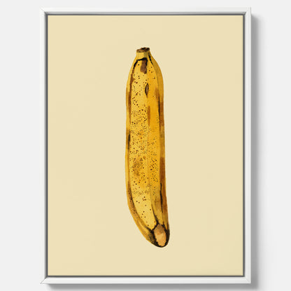 Kökstavla i canvas med en Banan Affisch – Poster med fruktmotiv, Plansch till köket, köksposter, tavla till kök