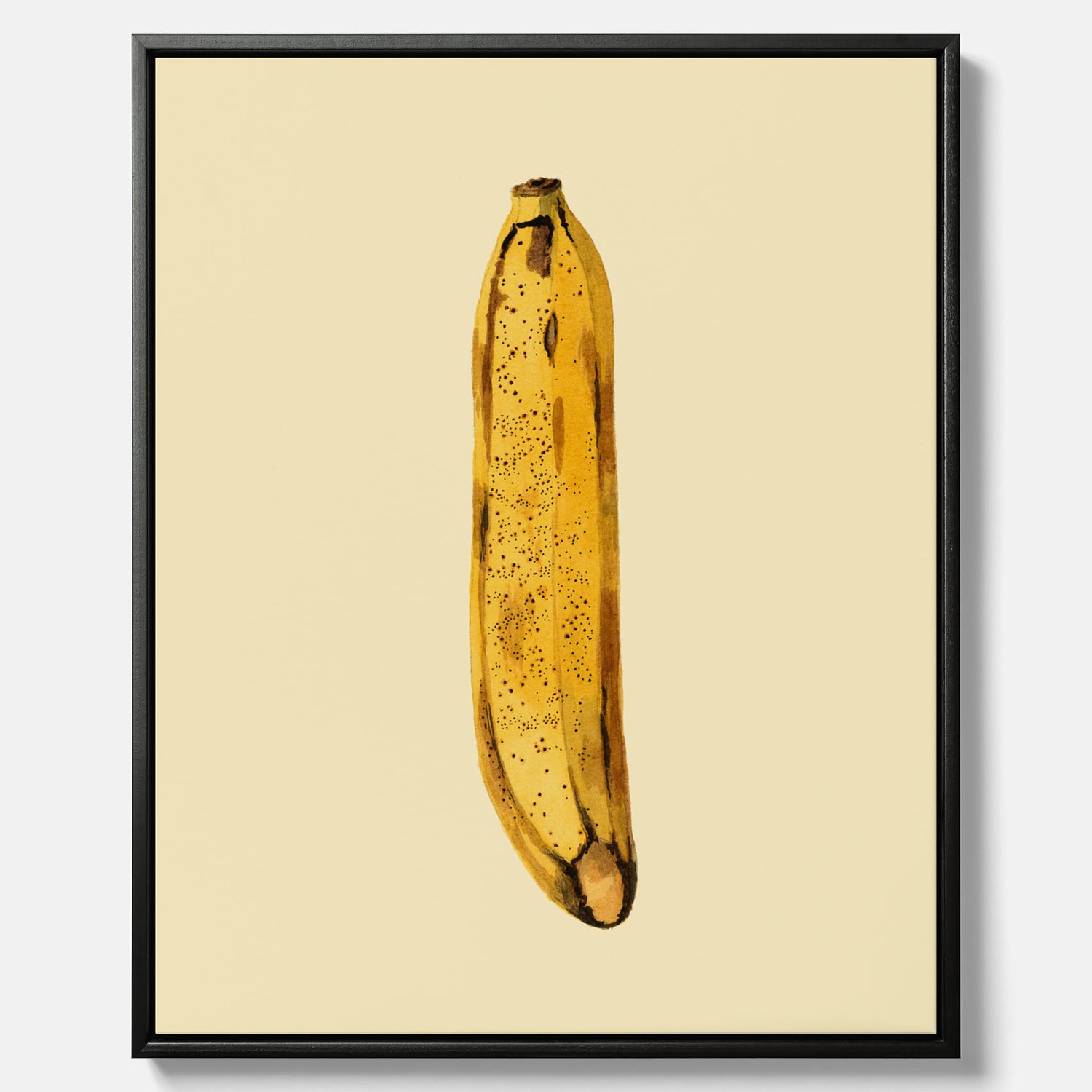 Kökstavla i canvas med en Banan Affisch – Poster med fruktmotiv, Plansch till köket, köksposter, tavla till kök